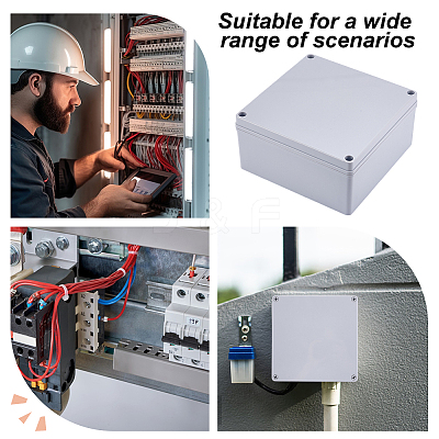 Outdoor Waterproof ABS Plastic Junction Box AJEW-WH0485-27A-1