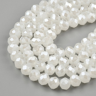 Electroplate Glass Beads Strands EGLA-A034-J10mm-A08-1