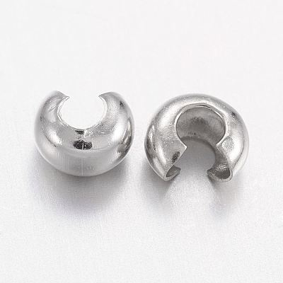 Brass Crimp Beads Covers KK-H291-NFN-NF-1
