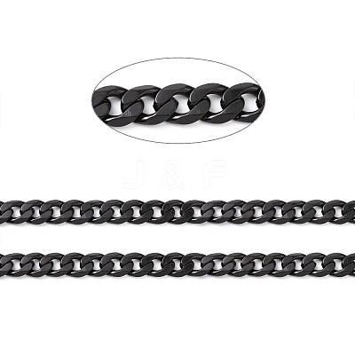 304 Stainless Steel Cuban Link Chains CHS-L020-023EB-1