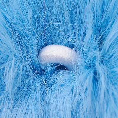 Handmade Faux Rabbit Fur Pom Pom Ball Covered Pendants WOVE-F020-A-1
