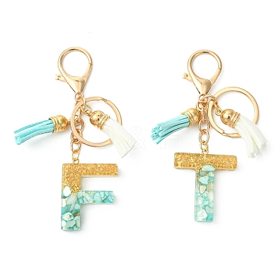 Transparent Epoxy Resin Pendant Keychains KEYC-FS00022-14-1