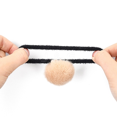 Imitation Wool Girls Hair Accessories OHAR-S190-17F-1