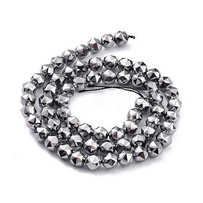 Terahertz Stone Beads Strands G-D461-17D-1