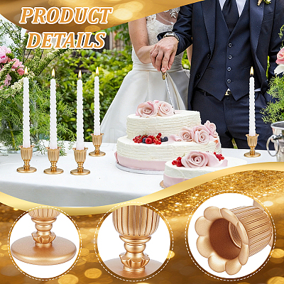 24Pcs Resin Candle Holder AJEW-WA0003-83-1