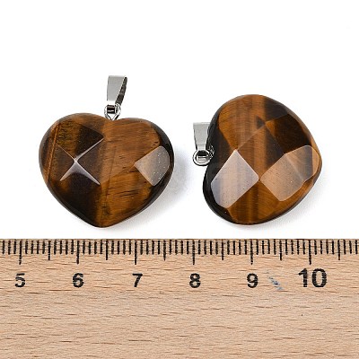 Natural Tiger Eye Pendants G-A281-02P-04-1