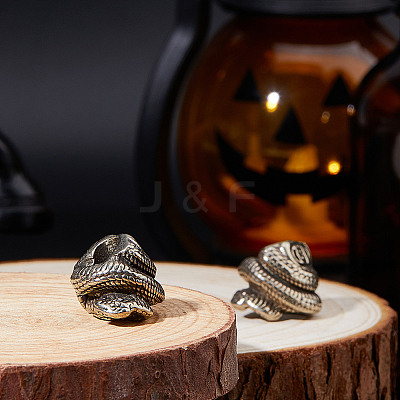 2Pcs Brass European Beads KK-FH0008-13AS-1