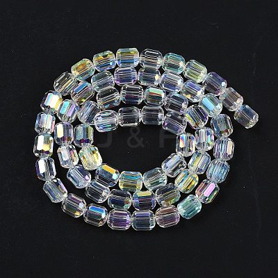 Electroplate Glass Beads Strands X-GLAA-G112-07H-1
