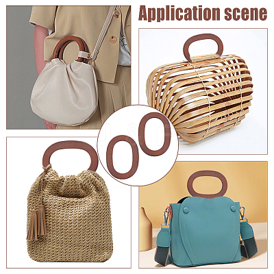 Wooden Bag Handles WOOD-WH0124-21-1