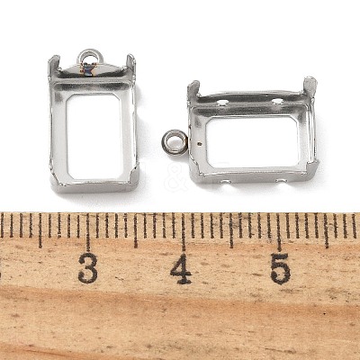 304 Stainless Steel Pendant Cabochos STAS-C117-04B-P-1