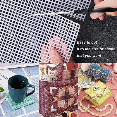 Plastic Mesh Canvas Sheets KY-WH0020-75-1