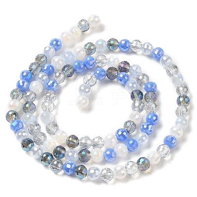 Electroplate Glass Beads Strands EGLA-C007-01A-1