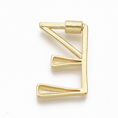 Brass Screw Carabiner Lock Charms KK-T046-001G-E-NF-1