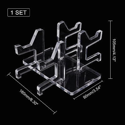 Assembled Acrylic Game Pad Controller Display Stands ODIS-WH0001-27-1