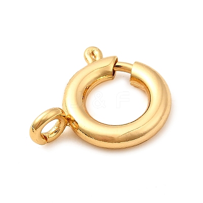 Brass Spring Ring Clasps KK-D407-20G-C-1
