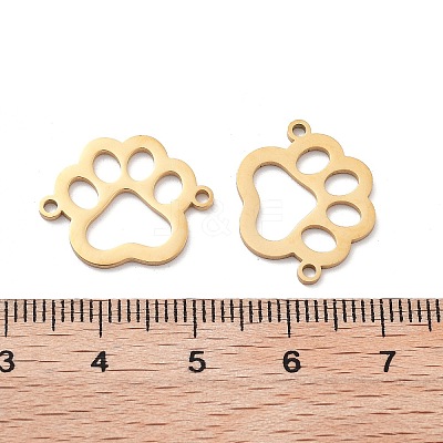 Ion Plating(IP) 304 Stainless Steel Hollow Connector Charms STAS-P332-02G-1