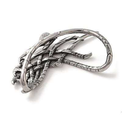 316 Surgical Stainless Steel Cuff Earrings EJEW-E300-23AS-02-1