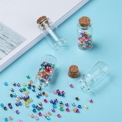 Glass Jar Glass Bottles AJEW-H004-7-1-1