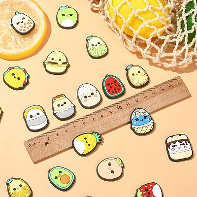 40Pcs 20 Styles Cute PVC Plastic Cabochons KY-CJ0001-66-1