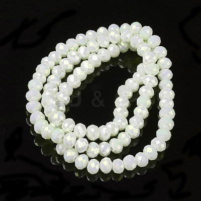 Electroplate Opaque Glass Beads Strands EGLA-A034-P1mm-T15-1