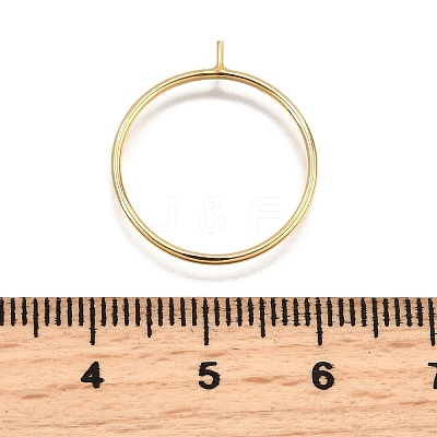 1/20 Yellow Gold Filled Stackable Rings Settings with Peg KK-Z116-01G-03-1