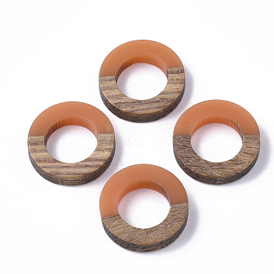 Resin & Walnut Wood Linking Rings RESI-S358-21C-1