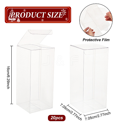 Foldable Transparent PVC Boxes LS-CON-WH0068-28-1