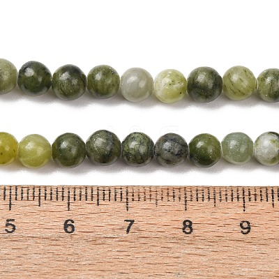 Natural Chinese Jade Beads Strands G-F363-6mm-1