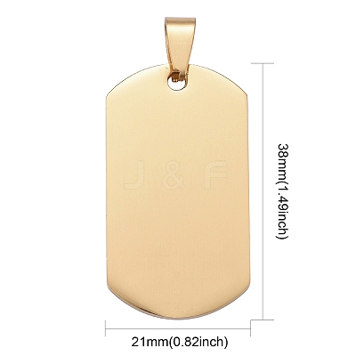 304 Stainless Steel Big Pendants LS-STAS-I140-19F-G-1