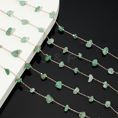 DIY Natural Green Aventurine Jewelry Set Making Kit DIY-WR0004-16A-1