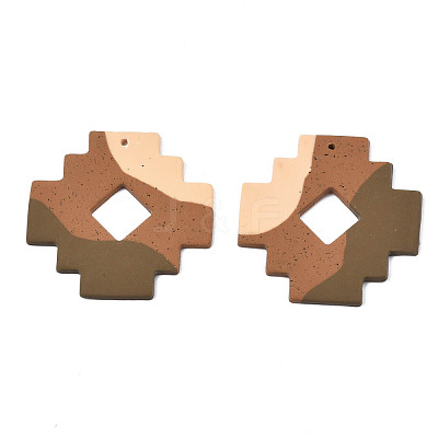 Handmade Polymer Clay Pendants CLAY-N010-039-A02-1