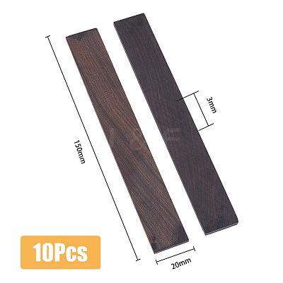Wood Bookmark Strips AJEW-FH0003-29-1