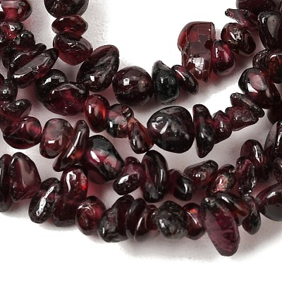 Natural Garnet Beads Strands G-P406-55-1