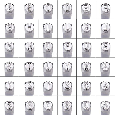 Iron Metal Stamps AJEW-BC0005-22-1