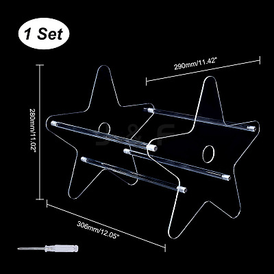 Star Shape Record Holder DJEW-WH0042-22-1