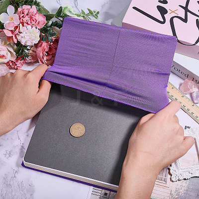 Elastic Cloth Book Cover AJEW-WH0696-009F-1