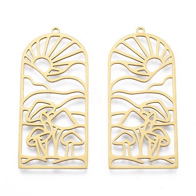 201 Stainless Steel Pendants STAS-N090-LA959-2-1