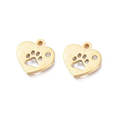 Ion Plating(IP) 304 Stainless Steel Charms STAS-L245-002G-1