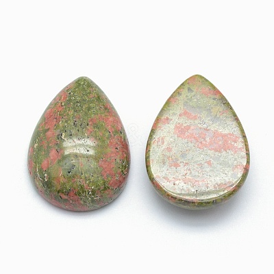 Natural Unakite Cabochons X-G-E491-B-03-1