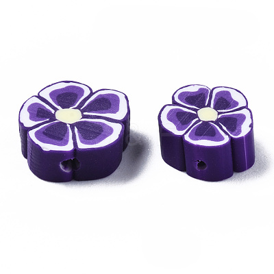 Handmade Polymer Clay Beads CLAY-S096-006B-1