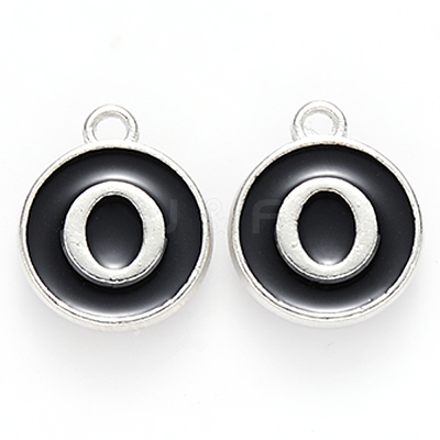 Platinum Plated Alloy Charms X-ENAM-S118-02O-P-1