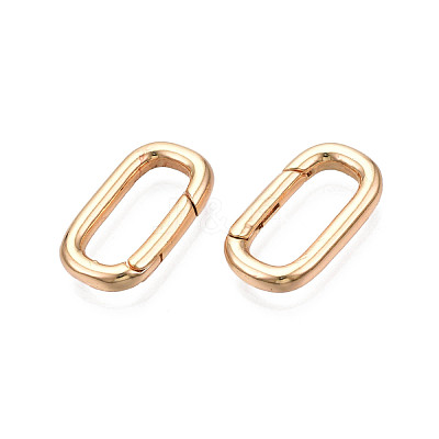 Brass Spring Gate Rings KK-N216-357LG-1