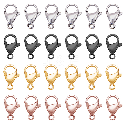 PVD Vacuum Plating 304 Stainless Steel Lobster Claw Clasps STAS-UN0007-64-1