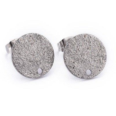 Non-Tarnish 304 Stainless Steel Stud Earring Findings STAS-Z021-C-01P-1