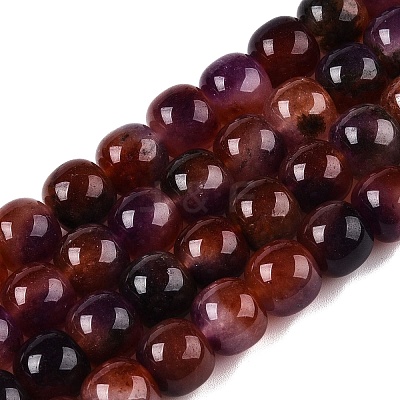 Dyed Natural White Jade Beads Strands G-T138-D24-1