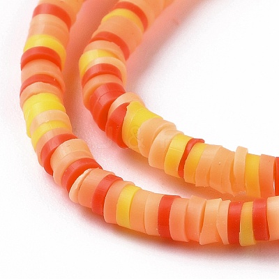 Handmade Polymer Clay Beads Strands CLAY-R089-3mm-009-1