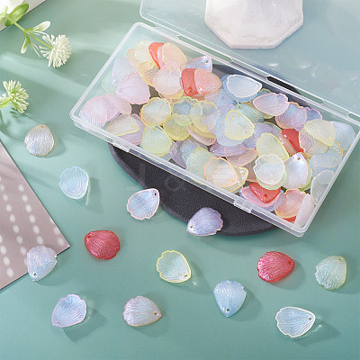 114Pcs Transparent Plastic Pendants KY-TA0001-56-1