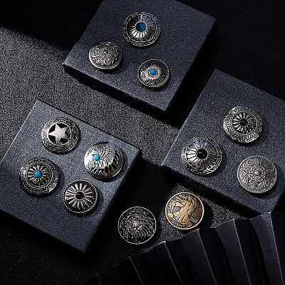 22 Sets Alloy Craft Solid Screw Rivet PALLOY-CA0002-22-1
