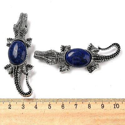 Dual-use Items Alloy Crocodile Brooch JEWB-C026-01D-AS-1