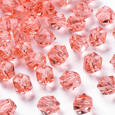 Transparent Acrylic Beads TACR-S154-15B-52-1